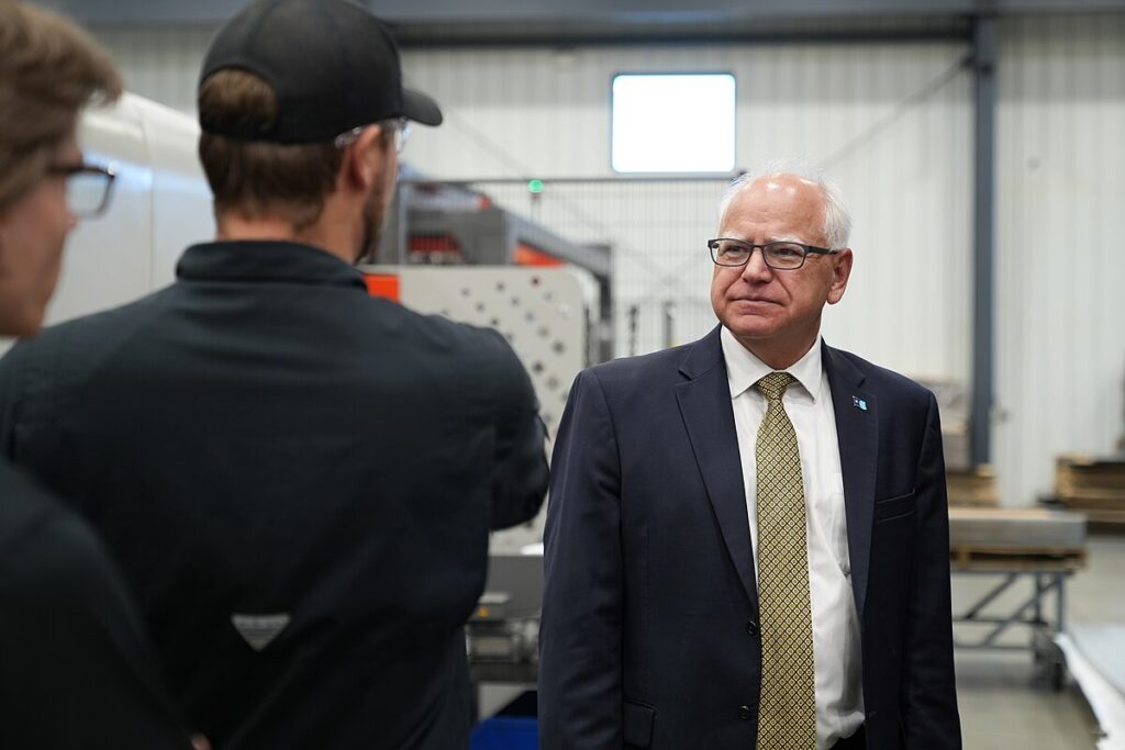 Governor Tim Walz at Bemidji Steel