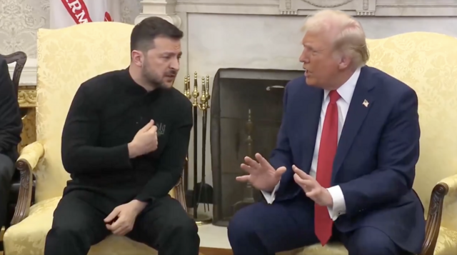 Ukraine President Volodymyr Zelensky U.S. President Donald Trump Clash During Meeting
