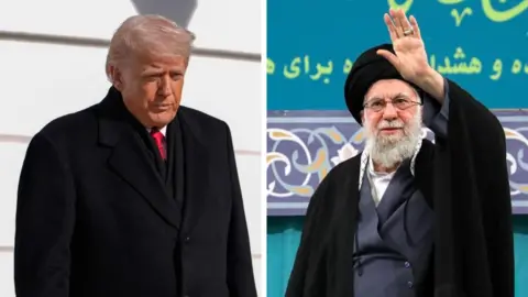 US President Donald Trump and Iran's Supreme Leader Ayatollah Ali Khamenei