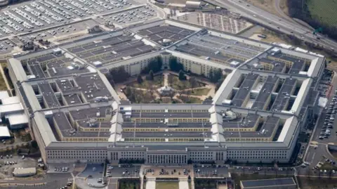 Drone image of the Pentagon in Washington, DC; homeland security tops the new National Defense Strategy (Reuters).