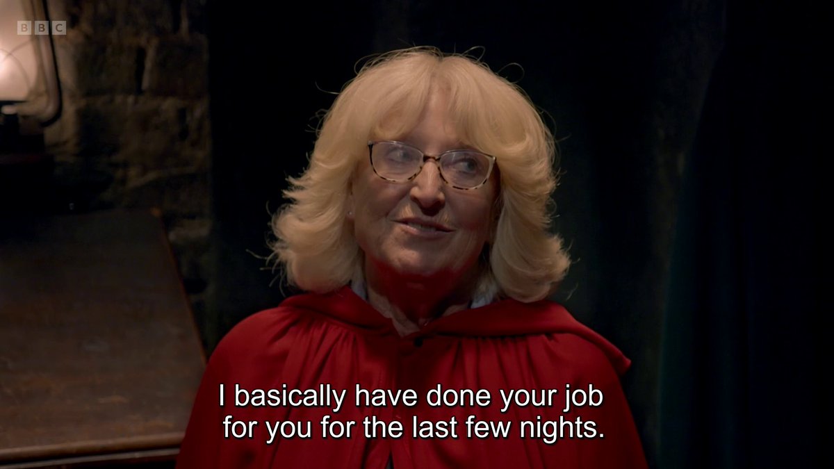 Fiona reacts at the roundtable as votes reveal her banishment in The Traitors.