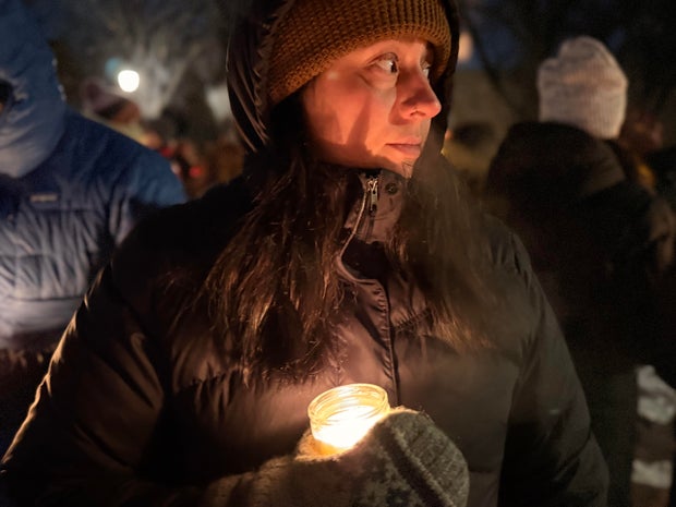 Scene in South Minneapolis during federal enforcement activity on the morning of the shooting of Alex Pretti (WCCO/CBS).