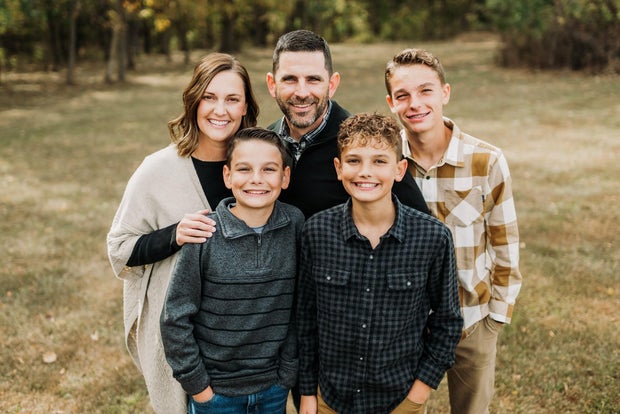 Heidi and Kenton Snyder with their three boys