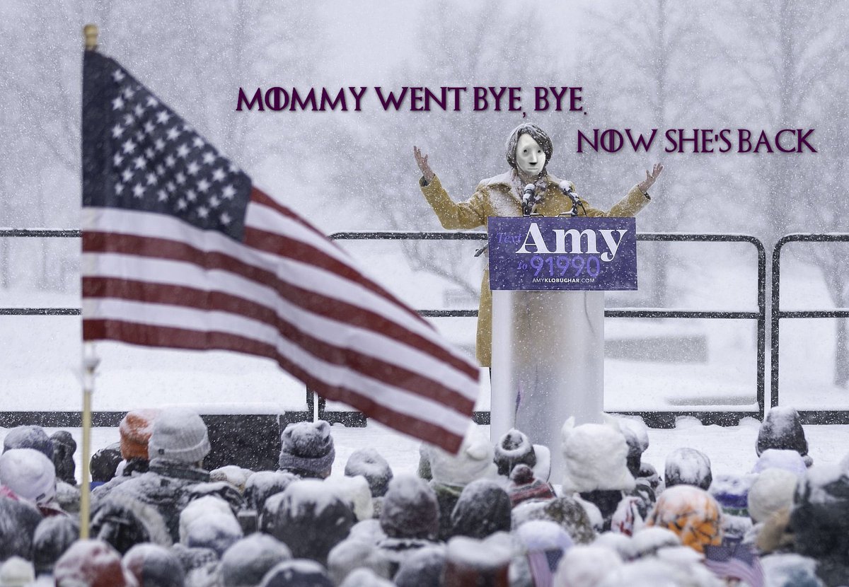 Social media screenshot claiming Amy Klobuchar filed paperwork to run for Minnesota governor; not independently verified on the CBS page referenced.