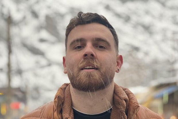 Iranian shopkeeper Erfan Soltani in an undated photo posted on his Facebook account.