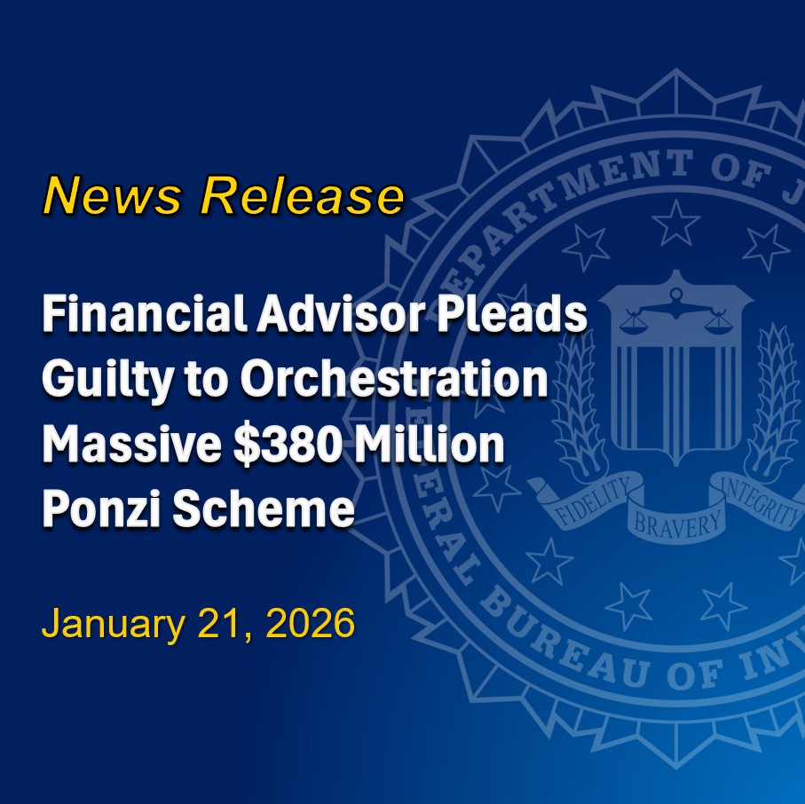FBI Atlanta social post referencing the Todd Burkhalter Ponzi scheme and victims, attributed to SAC Paul Brown.
