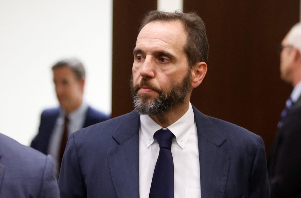 PBS NewsHour graphic previewing Jack Smith's testimony amid Trump investigations