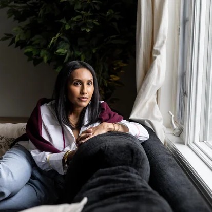 Sadia Zapp started taking anxiety medication after surgery and treatment for breast cancer. She says it has helped reduce the noise in her mind, allowing her to focus again. - Jackie Molloy for KFF Health News