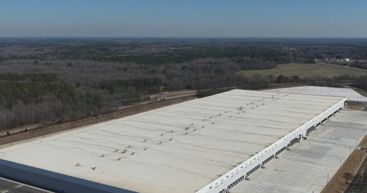 Aerial view of an ICE detention facility