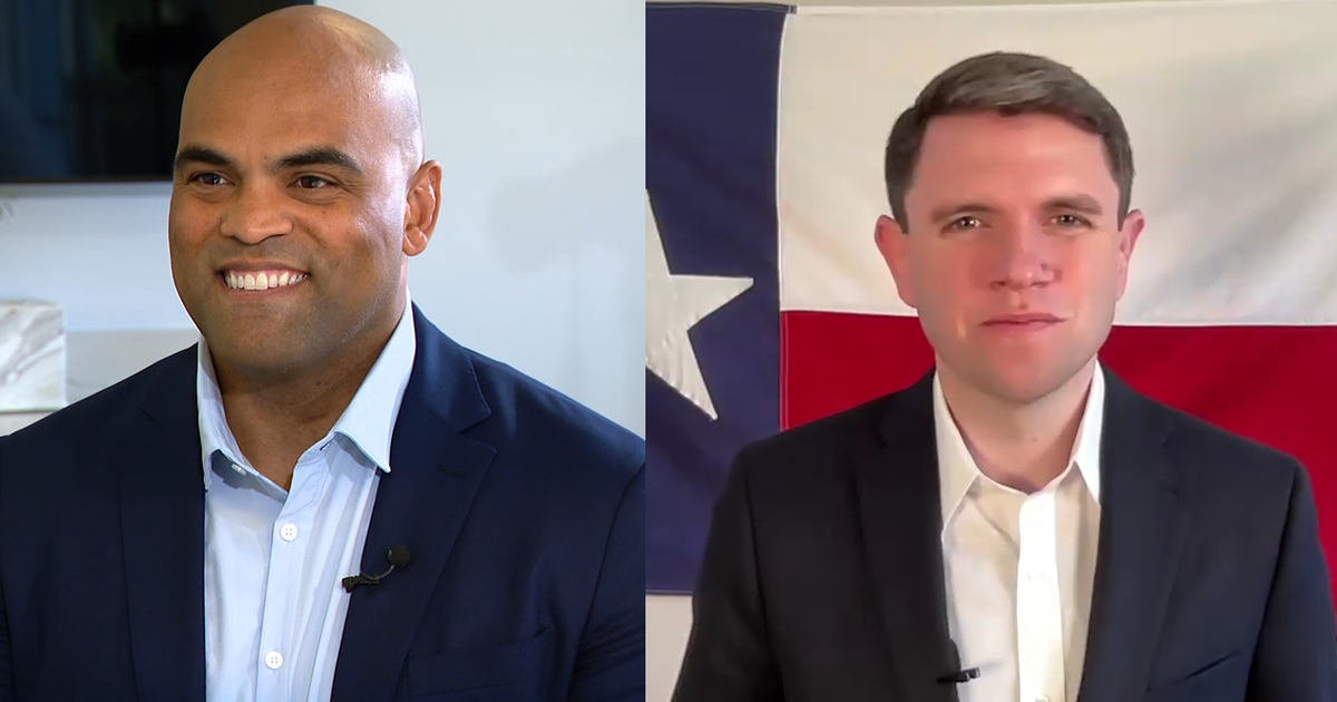 Split-screen of two Democratic lawmakers in TV interviews, illustrating the political dispute surrounding the case.