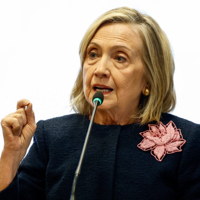 Hillary Clinton speaks during a Ploughshares event announcing Women Transforming Global Security (WTGS) initiative, in New York City - pbs