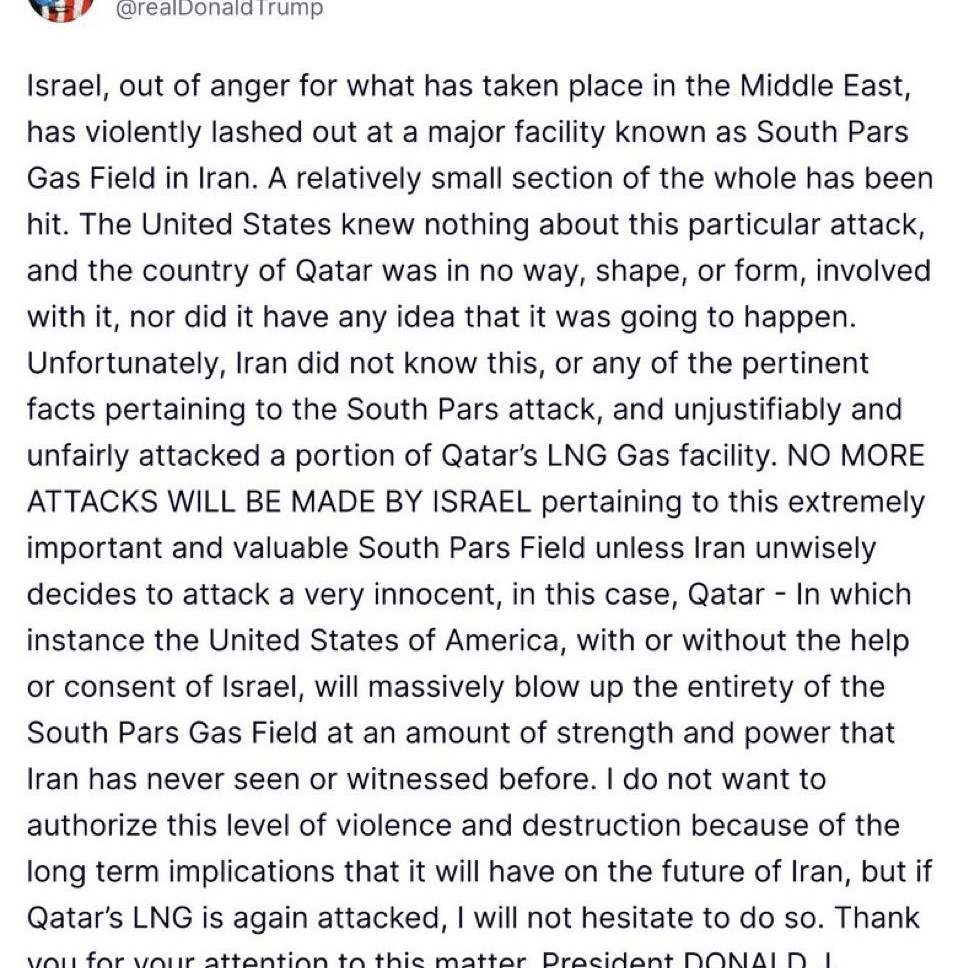 Trump is saying Israel is out of Control and attacking gas facilities out of anger. Hegseth is saying the Iranians will be given no quarter. A million Lebanese are now refugees. And trump claims Iran is fighting unfairly and were not justified in fighting back. Isn't that right? https://t.co/q9s1JtHJGN - X / romfordroy