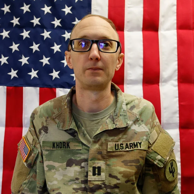 Captain Cody A. Khork. - Brent Newton / U.S. Army Reserve
