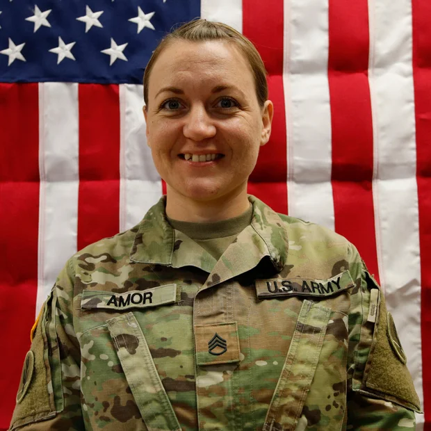Sgt. 1st Class Nicole M. Amor, U.S. Army Reserve.