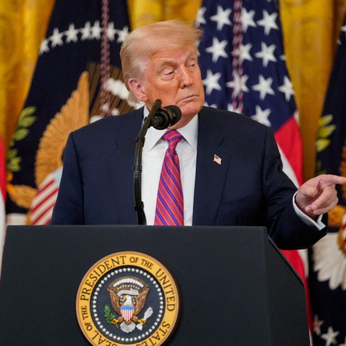 FILE PHOTO: Signing ceremony for the "Genius Act", at the White House in Washington - Nathan Howard/Reuters