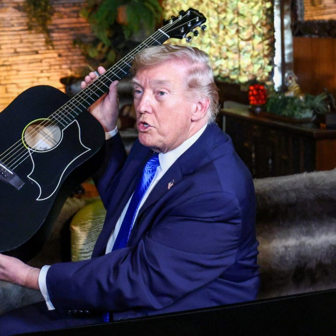 U.S. President Donald Trump visits Graceland, the home of Elvis Presley, in Memphis - Kevin Lamarque/Reuters