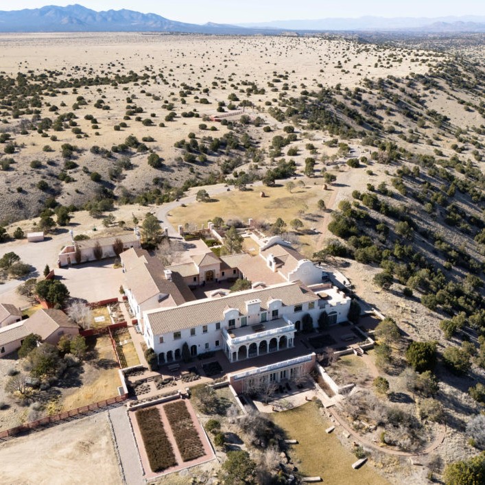 A drone view shows Zorro Ranch, a property formerly owned by Jeffrey Epstein, near Stanley, New Mexico, March 8, 2026. Photo by Rebecca Noble/Reuters - Rebecca Noble/Reuters