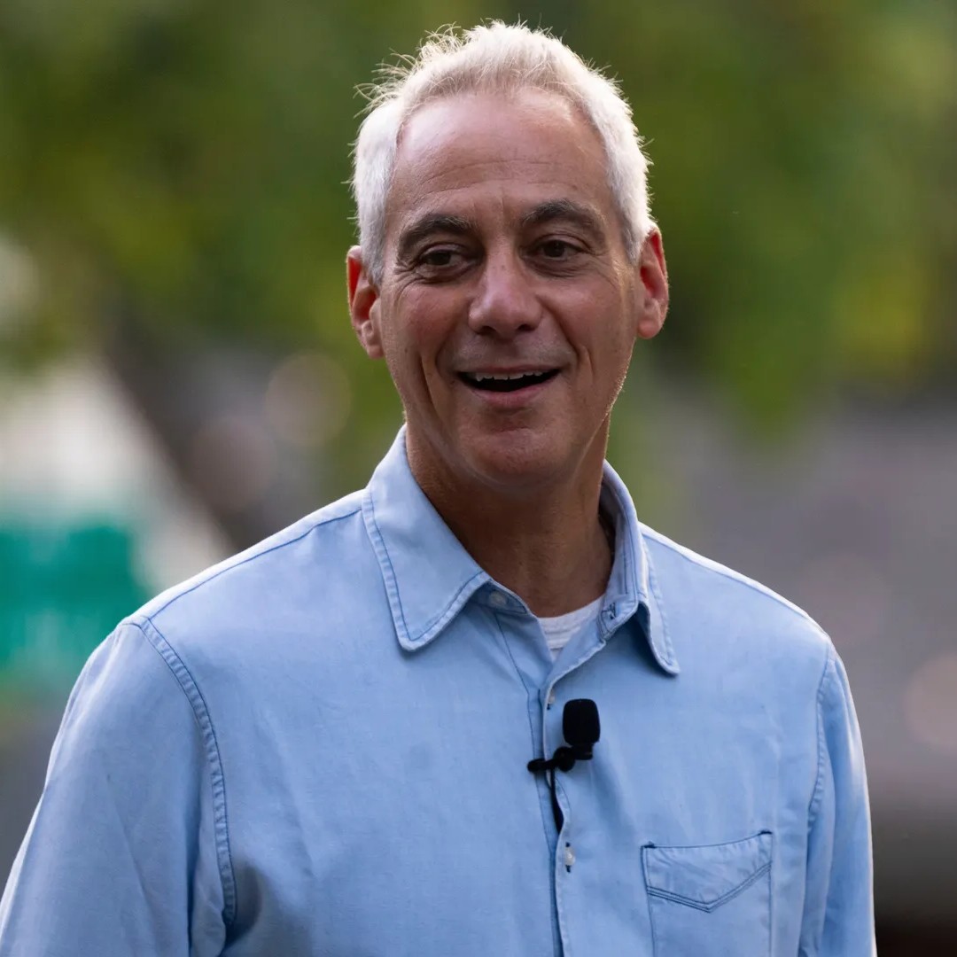Rahm Emanuel speaks at a Democratic fish fry in Des Moines in September. Photo: Lily Smith/The Des Moines Register - Lily Smith/The Des Moines Register